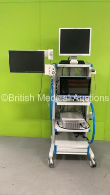 iTD Stack Trolley with HP Monitor, elo Monitor and Advantech Monitor (Powers Up) *S/N 51027714-003*