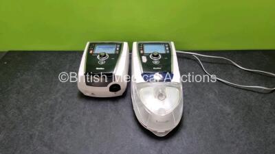 2 x Resmed Stellar 100 CPAP Units (Both Power Up) with 1 x ResMed H4i Humidifiers and 1 x Power Supply *SN 2014095297 / 22171781390*