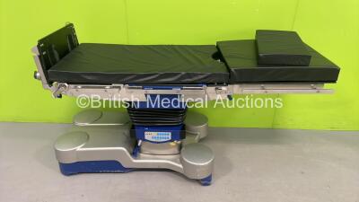 Maquet 1133.02B2 Electric Operating Table with Controller and Cushions (Powers Up - Damaged/ Snapped Handle - See Pictures) *S/N 00541*