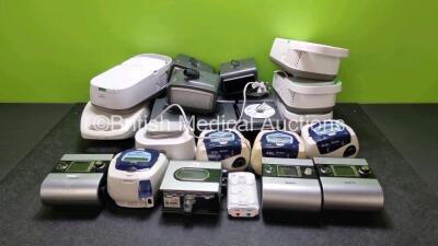 Mixed Lot Including 2 x ResMed s9 Escape CPAPS, 1 x ResMed s9 Autoset CPAP with Humidifier Chamber, 10 x System One Humidifiers, 4 x Philips Respironic Innospire Deluxe Nebuliser, 2 x ResMed S8 Escape 2 CAPS, 1 x ResMed S8 Escape CPAP and 1 x Biotronik Re