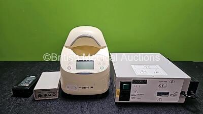 Mixed Lot Including 1 x Medela Calesca Warming Unit (Damaged Casing - See Photo), 1 x CareFusion MicroPhone Preamp (Damaged - See Photos) and 1 x Oxford Instruments Medical ISO 800 *SN 024-988 / 1305516 / NA*