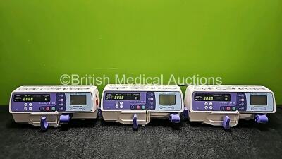 3 x Graseby 2100 Syringe Pumps *Mfd 2020* (All Power Up) *SN 201205972 / 201205975 / 201202994*