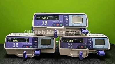 3 x Graseby 2100 Syringe Pumps *Mfd 2020* (All Power Up) *SN 201205973 / 201206271 / 201205957*