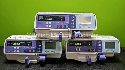 3 x Graseby 2100 Syringe Pumps *Mfd 2020* (All Power Up) *SN 201223400 / 201223396 / 201205494*