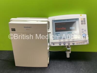 Maquet Servo-i Ventilator System Version 7.1 - System Software Version 7.01.01 - Total Operating Hours - 104708h (Powers Up, Missing Screws to Unit Door - See Photos)