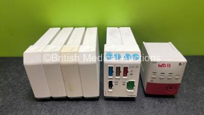 Job Lot Including 1 x GE Type E-PRESTN-00 Module Including ECG, NIBP, SpO2, T1, T2, P1 and P2 Options, 1 x Philips M1008B NBP Module and 4 x GE Blank Modules