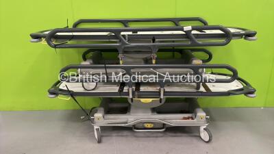 2 x Anetic Aid QA3 Hydraulic Patient Trolleys (Hydraulics Tested)