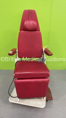 Reliance 6200L Ophthalmic Chair with Controller (Not Power Tested Due to Cut Power Supply) *S/N 62039601008* ***SKATE NOT INCLUDED)