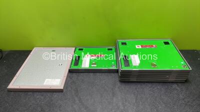 Job Lot Including 6 x Fujifilm 24 x 30cm X-Ray Cassettes, 2 x Fujifilm 18 x 24cm X-Ray Cassettes and 1 x Parallel X-Ray Grid