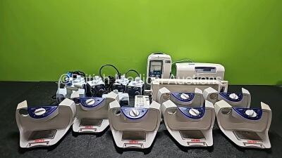 Mixed Lot Including 4 x Kendall Aerodyne Aerosol Heaters, 2 x Covidien Kendall Heater For Medical Nebulizations, 1 x Philips Module M8048A Rack, 1 x Huntleigh Multi Dopplex II (Damaged Handpiece - See Photo), 1 x CareFusion Alaris GP Guardrails Plus Infus