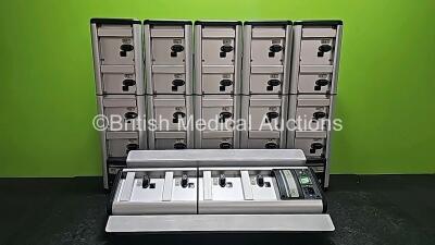 6 x CardinalHealth Alaris DS Docking Stations *SN 802830995 / 802830989 / 802830993 / 802830999 / 802831000 / 802830996* *Cage*