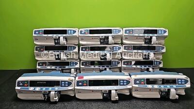 12 x CareFusion Alaris GH Syringe Pumps (11 x Power Up,1 x Power Up with Blank Screen and 1 x Faulty Screen - See Photo) *SN 800289095 / 800214680 / 800214392 / 800227209 / 800216882 / 800282897 / 800227177 / 800289114 / 800282306 / 800271367 / 800273730 