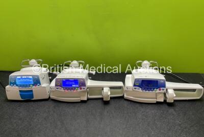 Job Lot Including 1 x Fresenius Kabi Injectomat GB Agilia Syringe Pump, 1 x Fresenius Kabi Injectomat TIVA GB Agilia Syringe Pump and 1 x Fresenius Kabi Volumat MC Agilia Infusion Pump (All Power Up) *SN 21035351 / 20251114 / 19805450*