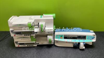 Job Lot Including 1 x CareFusion Alaris PK Syringe Pump (Powers Up) and 2 x Fresenius Kabi DPS Visio Syringe Pumps *SN 20288326 / 20288325 / 135060755*