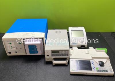 Mixed Lot Including 1 x Covidien RapidVac Smoke Evacuator, 1 x Sony UP-21MD Color Video Printer, 1 x Fresenius Kabi / Vial Docking Station Base and 1 x Siemens Clinitek Status+ Analyzer *SN 19984206 / 55531 / 016667 / VL005171X*