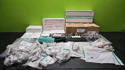 Large Quantity of Various B Braun Dialysis Spare Parts Including Five- Fold Stopcock, Repair Kit Wiring, Heater 240V, ABPM Module M2010 with Filter, Board Disinfection Valve, Valve Block Level Regulation, Diacap Ultra Fluid Filter (Expired), Water Block W