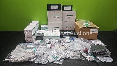 Large Quantity of Various B Braun Dialysis Spare Parts Including Bicart Holder, Rinsing Bridge Housing,Membrane for Balance Chamber, Pump Body, Hydrophobic Filter, Conductivity Sensor, Solenoid Valve 2/2 Way with Bypass, Gear Pump FPA, Gear Pump FPE, SAD 