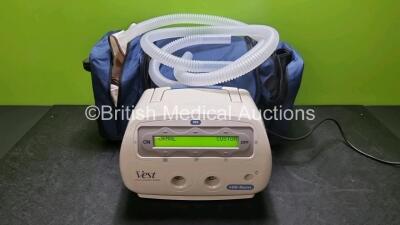 Hill-Rom The Vest 105 Airway Clearance System (Powers Up) with Hoses in Carry Bag