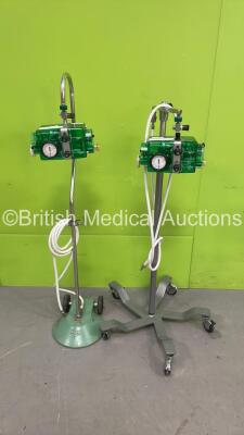 2 x Carefusion Bird Mark 7A Respirators on Stands with Hoses