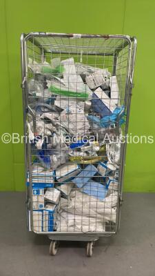 Cage of Mixed Consumables Including Face Masks, Endotracheal Tubes and Transwarmer Infant Transport Mattress (Cage Not Included - Out of Date)