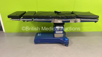 Maquet Alphastar Electric Operating Table Model 1132.01A3 with Controller and Cushions (Powers Up) *S/N 01734*