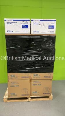 Pallet of 20 x Boxes of Surgical Face Masks - Mix of Make and Quantity