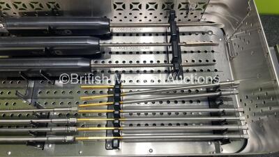 X-Spine Lumbar Disk Preparation Surgical Instrument System Including Shavers and Curettes in Tray *Incomplete* - 5