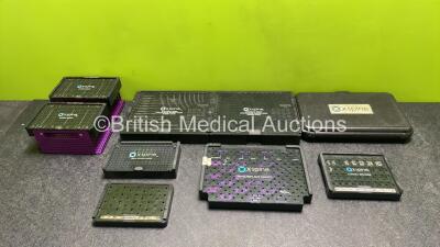 Job Lot of Various X-Spine Cases, Trays and Screws *Some Empty Cases - See Photos*