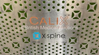 X-Spine CaliX Cervical Interbody Spacer Surgical Instrument Set Including Rasps, Inserters and Mallet in Tray *Incomplete* - 5