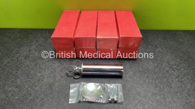 8 x Metal 40 oz Ear Syringes with Accessories *Stock Photo*