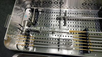 X-Spine Lumbar Disk Preparation Surgical Instrument System Including Shavers and Curettes in Tray *Incomplete* - 3