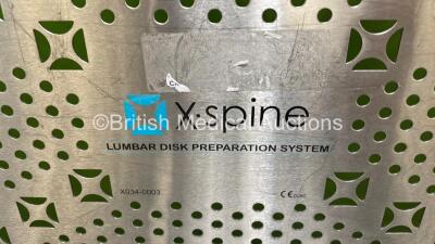 X-Spine Lumbar Disk Preparation Surgical Instrument System Including Shavers and Curettes in Tray *Incomplete* - 5