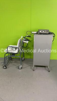 1 x Spembly Medical 140 Cryo Unit with Hoses on Stand and 1 x DI-3M Wheelchair