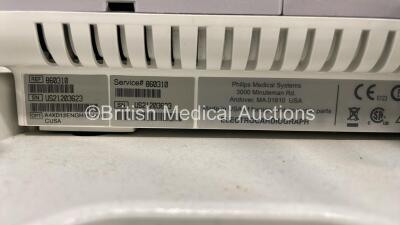 Philips PageWriter TC50 ECG Machine on Stand with 10 Lead ECG Leads (Powers Up - Damaged - Spares and Repairs) *S/N US21203623* - 5