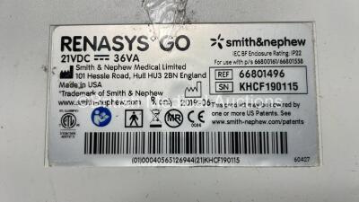 Smith & Nephew Renasys Go Negative Pressure Wound Therapy Unit with Power Supply *Mfd 2019* (Powers Up) *SN KHCF190115* - 3