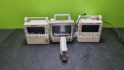 Job Lot Including 2 x Welch Allyn Propaq Encore Patient Monitors (Untested Due to No Power Supplies) and 1 x Philips M3046A Patient Monitor (Powers Up) with 1 x Philips M3000A Module Including ECG, Sp02, NBP, Press and Temp Options