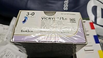 Mixed Lot Including 1 x DeVilbiss Pressure Care Mattress Cover, 1 x Unknown Cushion (See Photo), 1 x Cordless Bed Sensor Pad, 2 x Mattress Hoses, 1 x Smart Dual Recordable Voice with Mattress, 6 x Kynect Personal Lubricants *All Expired*, 1 x Box of Vicry - 7