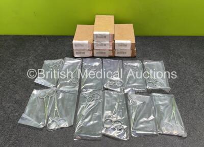 Approximately 84 x Dissecting Scissors Open Shanks Straight (114.3mm) *Like New* **Stock Photo**