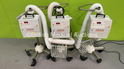 3 x Smiths Medical Level 1 Equator Convective Warming Units on Stands with Hoses (All Power Up)