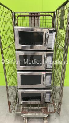 4 x Maestrowave MW1000 Microwaves (Cage Not Included)