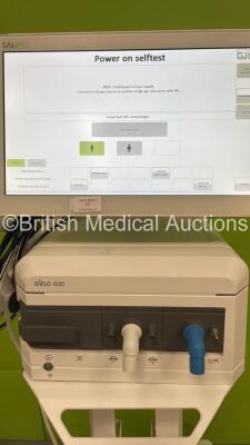 Lowenstein Medical elisa 600 Ventilator Software Version 1.11.0 - Operating Hours 1 on Stand with Hoses (Powers Up) *S/N 06205309* **Mfd 2020** - 3