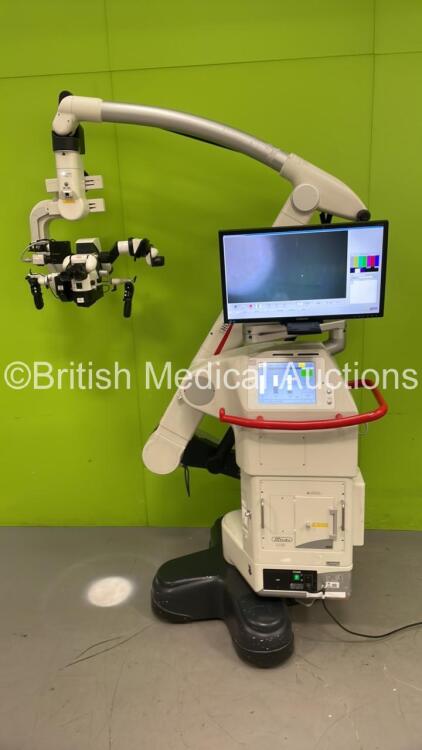 Leica Mitaka M720 OH5 Triple Operated Surgical Operating Microscope for Neurosurgery, Otolaryngology and Reconstructive Microsurgery with 3 x Binoculars, 6 x 10x/21 Eyepieces, Panasonic 3CCD HD Camera Head, Full HD OptiChrome Attachment and 2 x Spare Bulb