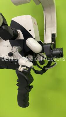 Leica Mitaka M720 OH5 Triple Operated Surgical Operating Microscope for Neurosurgery, Otolaryngology and Reconstructive Microsurgery with 3 x Binoculars, 6 x 10x/21 Eyepieces, Panasonic 3CCD HD Camera Head, Full HD OptiChrome Attachment and 2 x Spare Bulb - 9