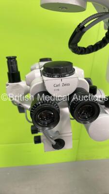 Zeiss OPMI Vario Dual Operated Surgical Microscope with 2 x f170 Binoculars, 2 x 12,5x Eyepieces and 2 x 10 Eyepieces on Zeiss S8 Stand (Powers Up with Good Bulb - Missing Dial - See Pictures) - 8