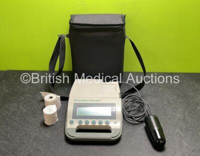 Verathon BVI 3000 Bladder Scanner (Powers Up) with 1 x Battery and 1 x Transducer / Probe in Carry Bag