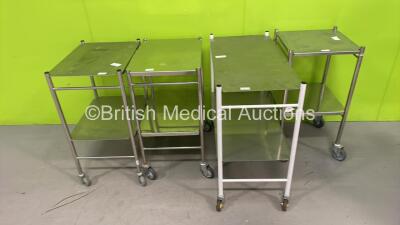 4 x Stainless Steel Trolleys