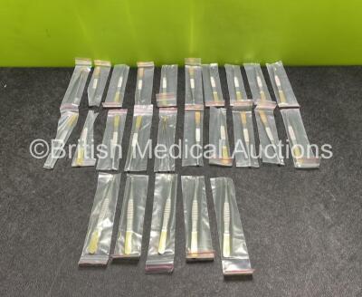 22 x DeBakey Dissecting Forceps *Like New* **Stock Photo - 25 in Photo, 22 in Total**