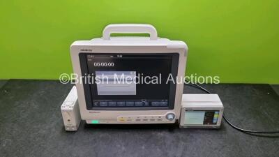 Mindray BeneView T5 Patient Monitor (Powers Up) Including Mindray CO2 Microsteam Module and Mindray Beneview T1 Handheld Patient Module (Powers Up) Including, ECG, SpO2, MP1, IBP, NIBP, T1 and T2 Options