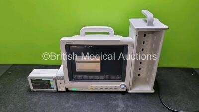 Mindray BeneView T5 Patient Monitor (Powers Up) Including Mindray CO2 Microsteam Module, Mindray Beneview T1 Handheld Patient Module (Powers Up) Including, ECG, SpO2, MP1, IBP, NIBP, T1 and T2 Options and BeneView SMR Module Rack