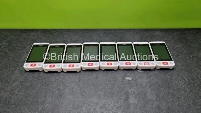 8 x Mindray TM80 Telemetry Monitors (All Missing Batteries) with ECG and SpO2 Options